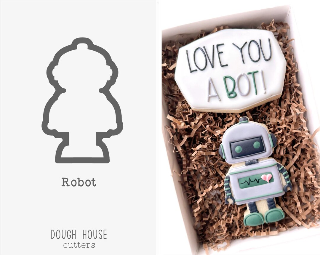 Robot Cookie Cutter - Etsy
