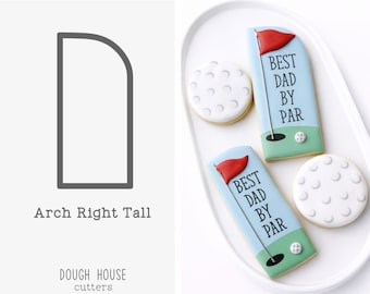 Arch Right Tall Cookie Cutter