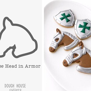 Horse Head in Armor Cookie Cutter