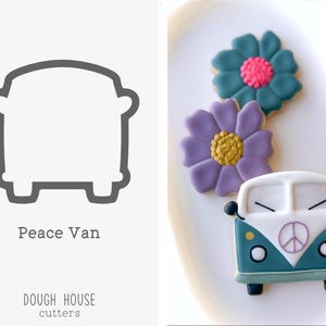 Peace Van Cookie Cutter