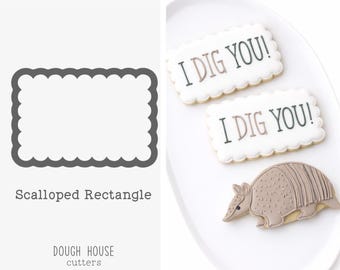 Scalloped Rectangle Cookie Cutter