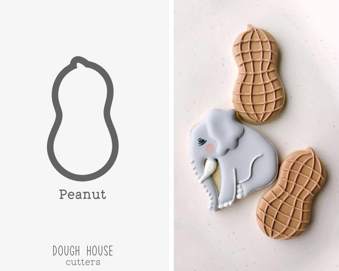 Peanut Cookie Cutter - Etsy