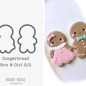 Gingerbread Boy & Girl S/2 Cookie Cutters