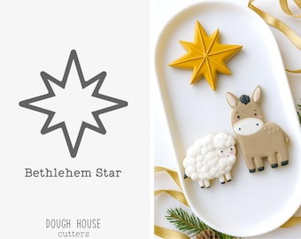 Cortador de galletas de estrella de Belén