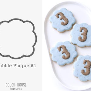 Bubble Plaque #1 Cookie Cutter