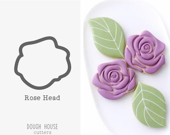 Rose Head Cookie Cutter