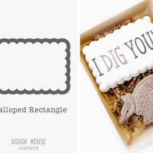 Scalloped Rectangle Cookie Cutter