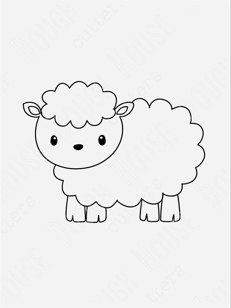 sheep cookie cutter