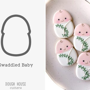 Swaddled Baby Cookie Cutter