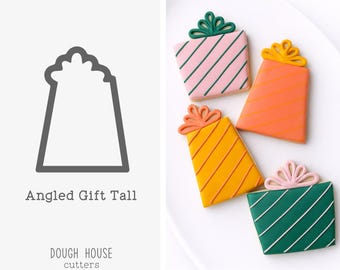 Angled Gift Tall Cookie Cutter