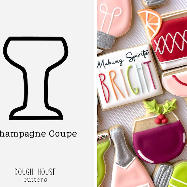 Champagne Coupe Cookie Cutter