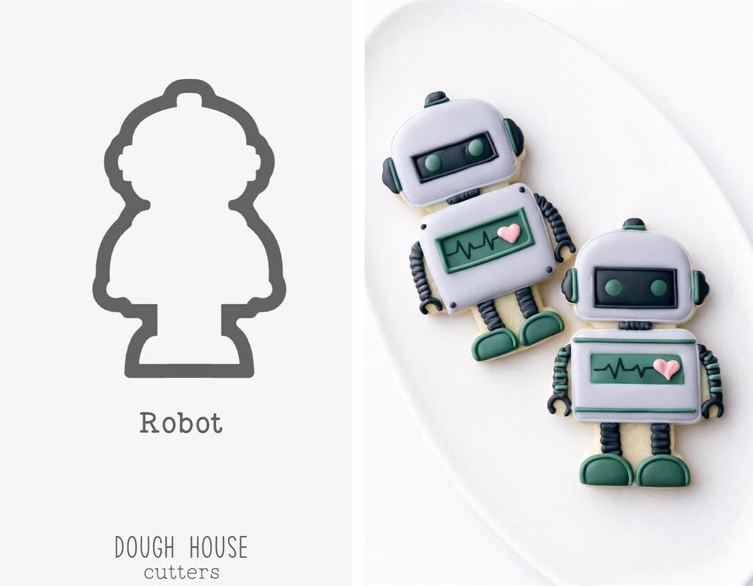 Robot Cookie Cutter - Etsy