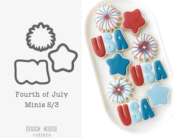 Fourth of July Minis S/3 Cookie Cutters