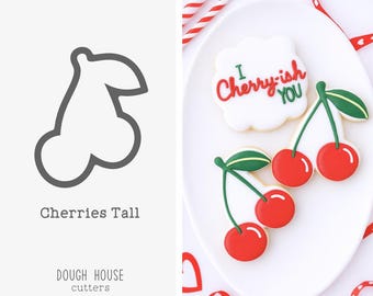 Cherries Tall Cookie Cutter