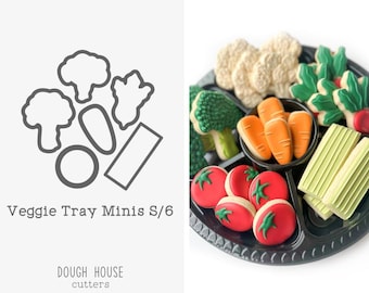 Veggie Tray Minis S/6 Cookie Cutters