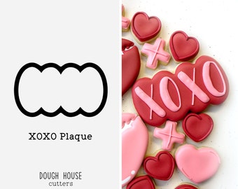 XOXO Plaque Cookie Cutter