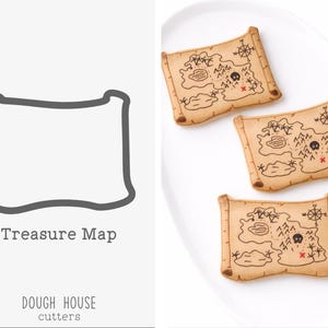 Treasure Map Cookie Cutter