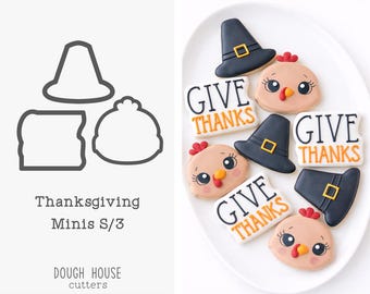 Thanksgiving Minis S/3 Cookie Cutters