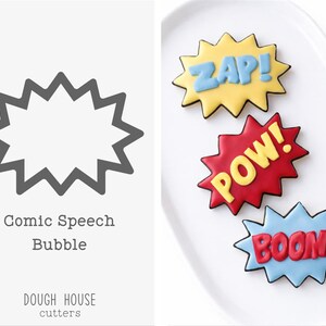 Comic Speech Bubble Cookie Cutter