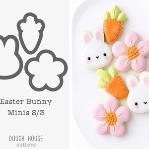 Easter Bunny Minis S/3 Cookie Cutters