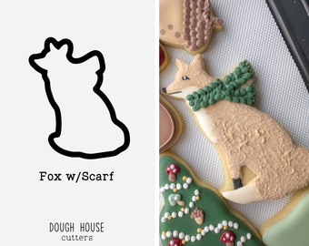 Fox w/Scarf Cookie Cutter