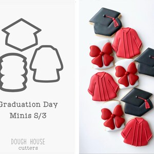 Graduation Day Minis S/3 Cookie Cutters
