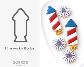 Fireworks Rocket Cookie Cutter
