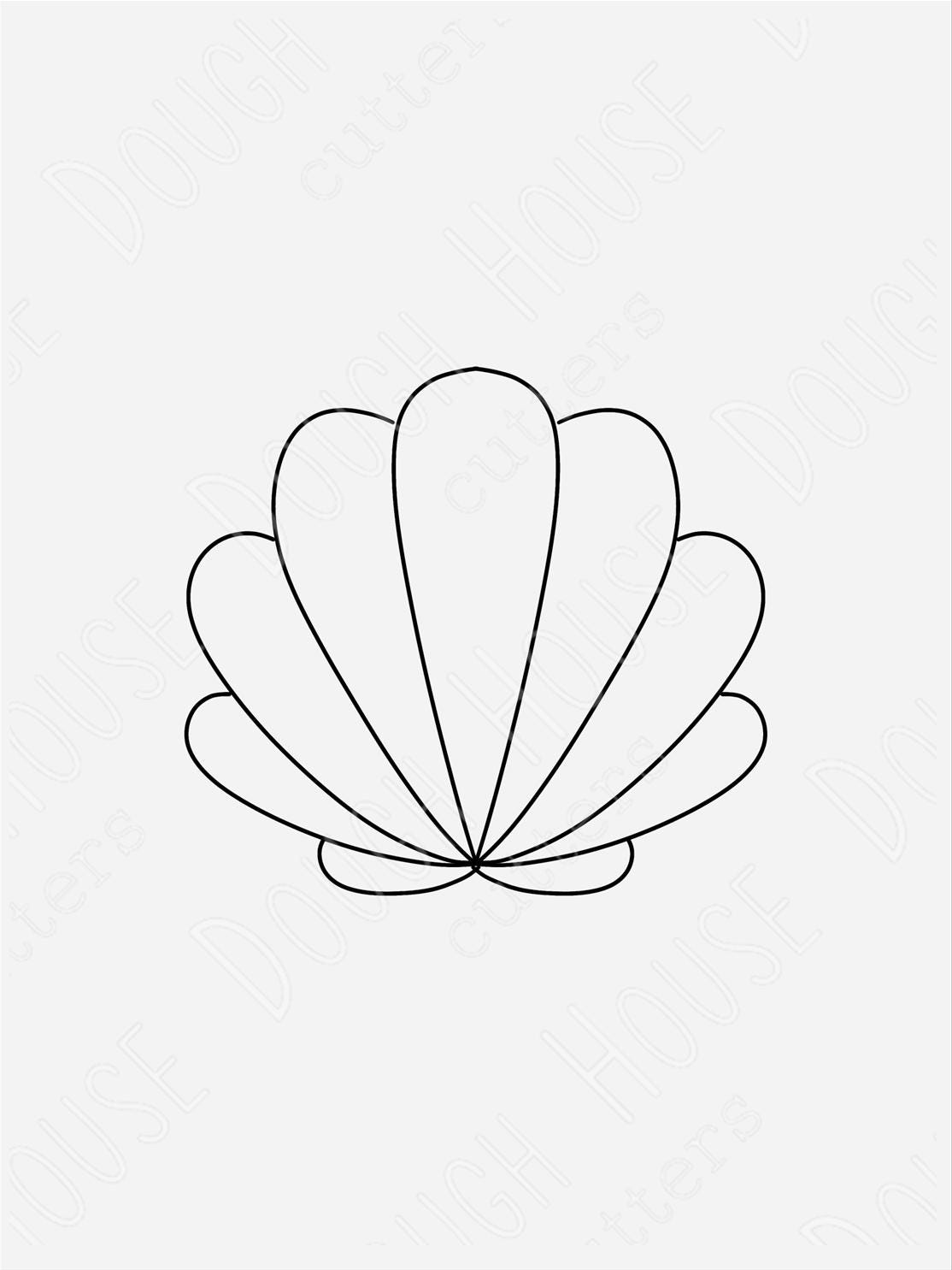 Fan Outline Shell Fan Shell Cookie Cutter - Etsy