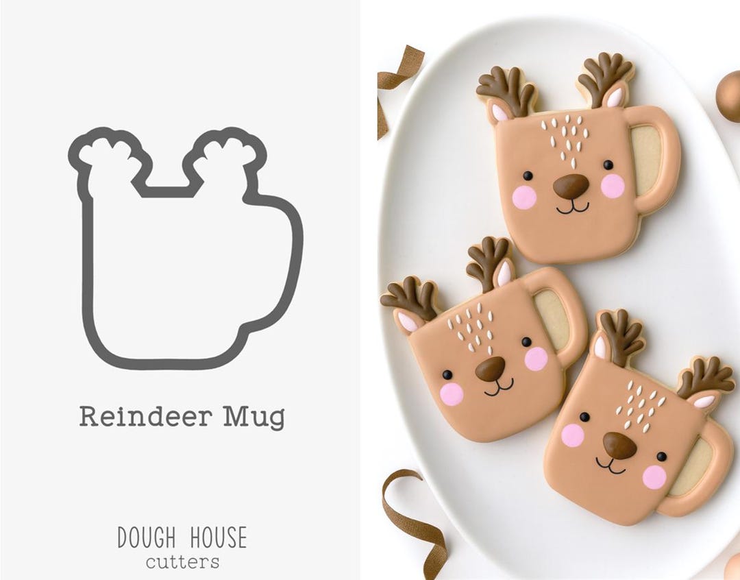 Cwc Cookie Cutter Mug Reindeer Mug Cookie Cutter - Etsy