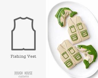Fishing Vest Cookie Cutter
