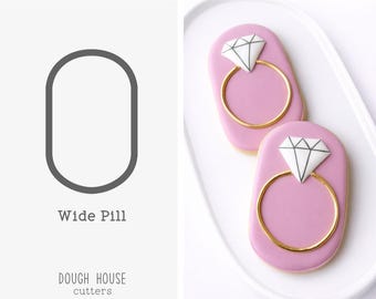 Wide Pill Cookie Cutter