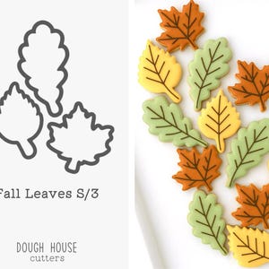 Fall Leaves S/3 Cookie Cutters
