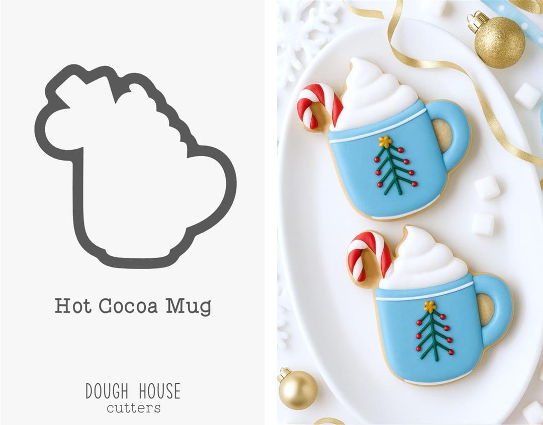 Cwc Cookie Cutter Mug Hot Cocoa Mug Cookie Cutter - Etsy