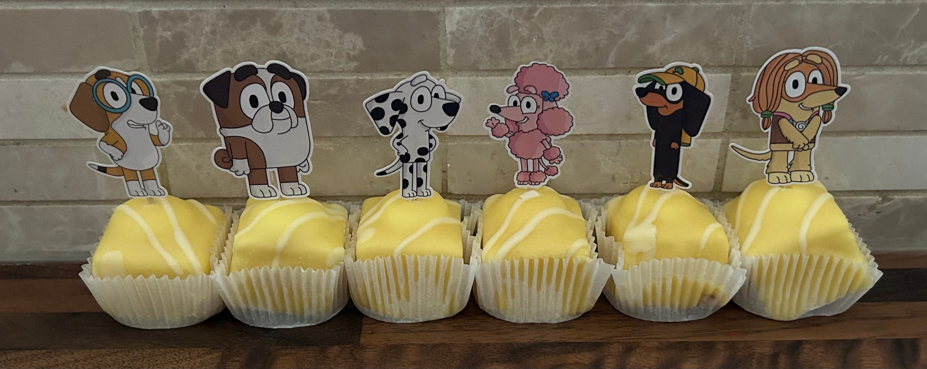Bluey Cupcake Toppers X 12 Etsy UK