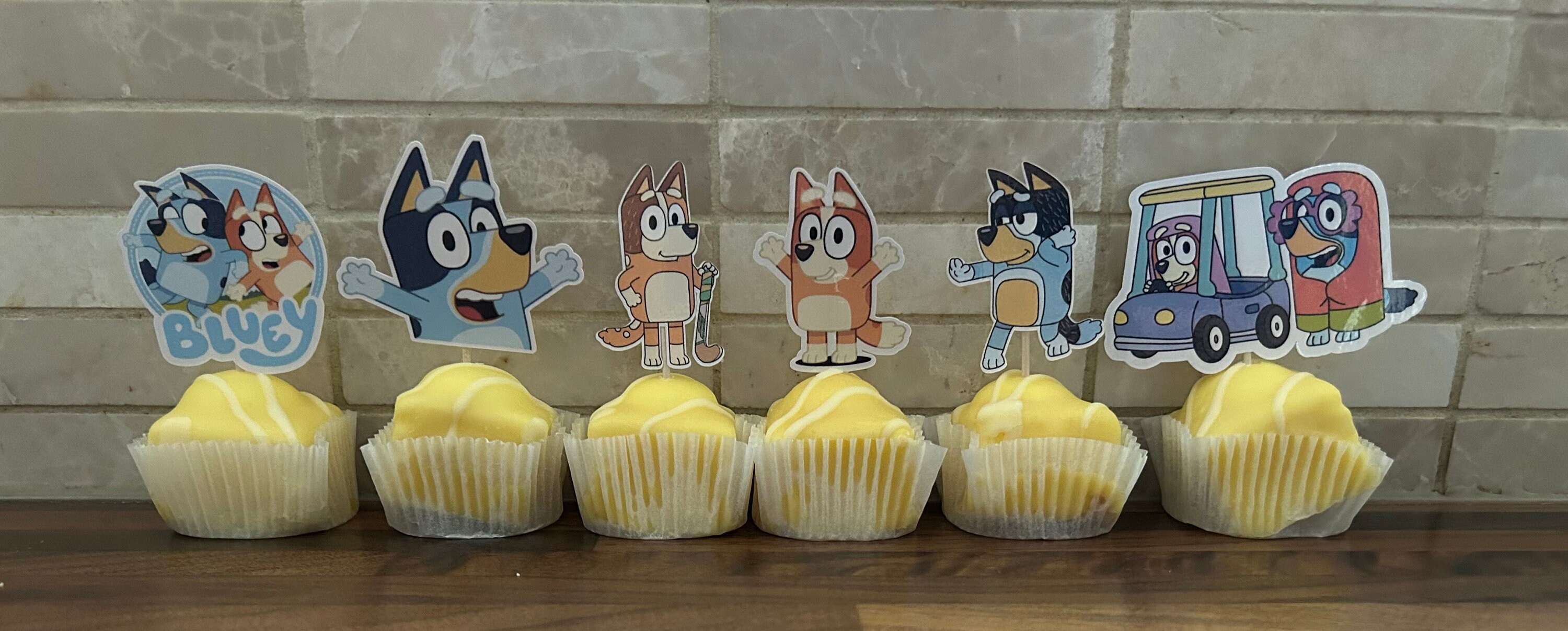Bluey Cupcake Toppers X 12 Etsy UK