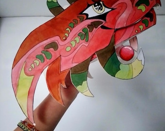 Marionetas de dragón prefabricadas