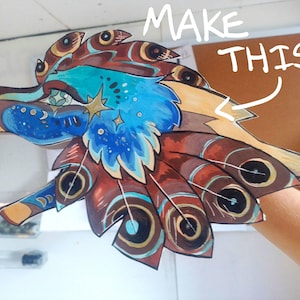 Kit 2 dragons en papier imprimable