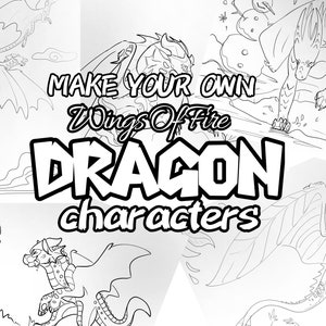 Dragon Colouring Book, Wings of Fire Printable