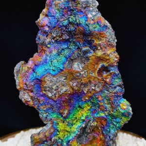 106) Irisierendes Goethit-Mineralexemplar, Regenbogenhämatit ( 133 g )