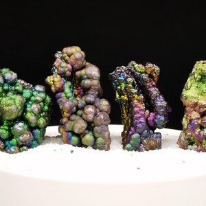 320) Rainbow Color Iridescent Goethite  ( 4 pcs ) 66g