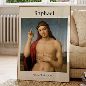 Christ Blessing, Raphael, Famous Painting, Painting Poster, Modern Wall Art, Art Print