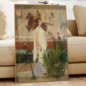 A Greek Woman, Lawrence Alma Tadema, Famous Painting, Classic Painting, Museum Quality Print, Vintage Wall Art, Vintage Print
