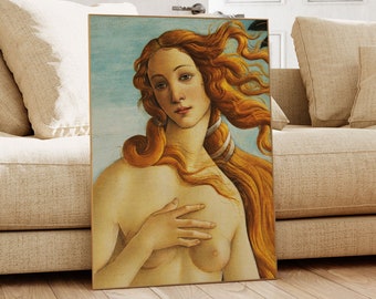Botticelli&#39;s Birth of Venus Print: Museum Quality Vintage Wall Art (Digital Download)