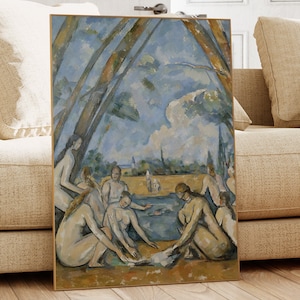 Cezanne&#39;s The Large Bathers Print: Vintage Museum Wall Art (Digital Download)