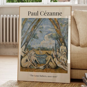 Cezanne&#39;s The Large Bathers Print: Modern Wall Art (Digital Download)
