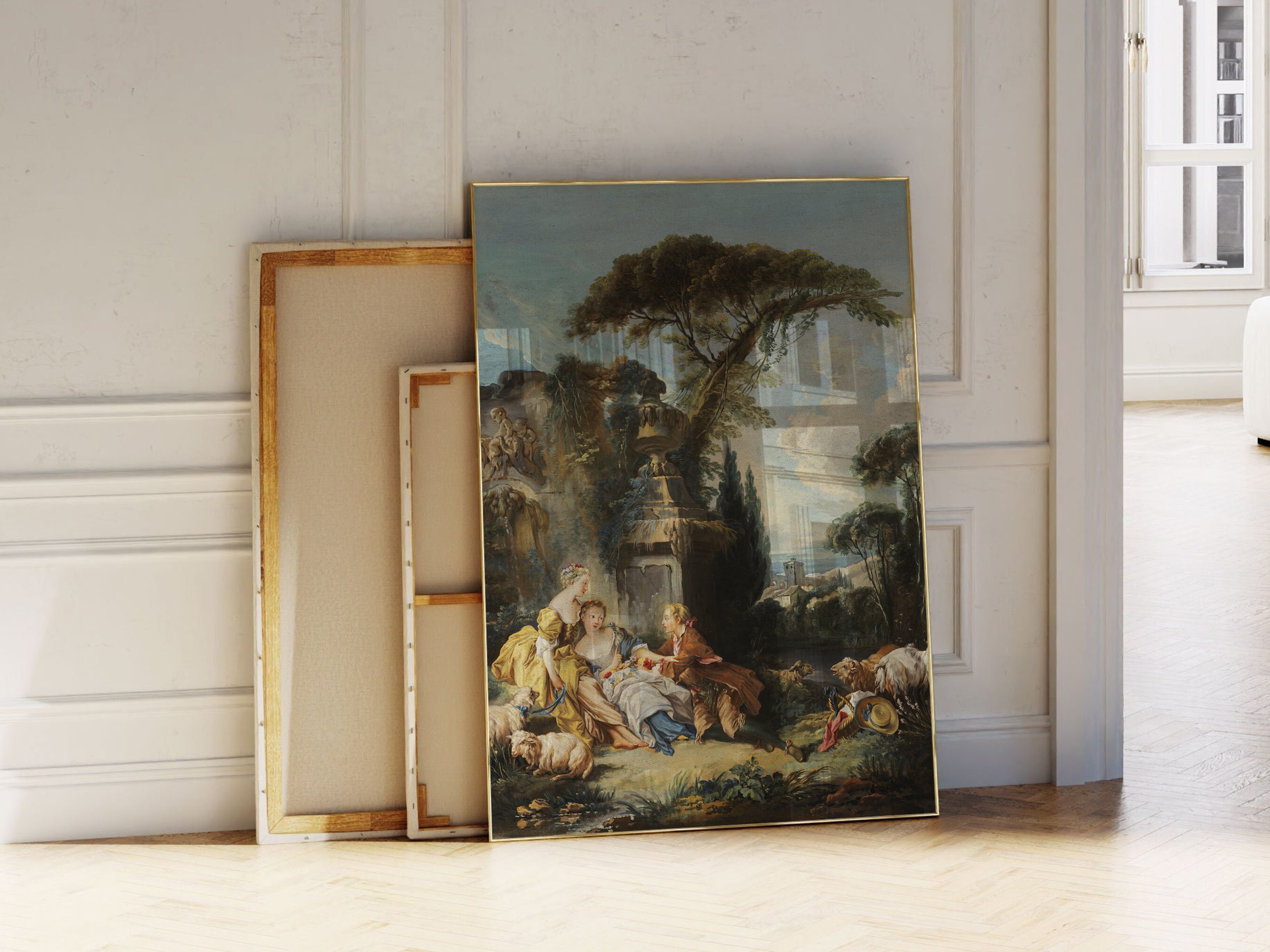 Coupe François Boucher 'Pastorale' – Bol En Bronze Argenté – Occasion