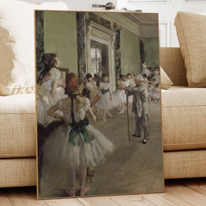 The Ballet Class, Edgar Degas, Famous Painting, Classic Painting, Museum Quality Print, Vintage Wall Art, Vintage Print