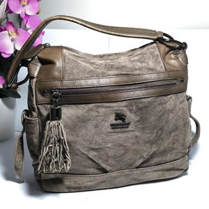 Burberry Suede Bag - Etsy
