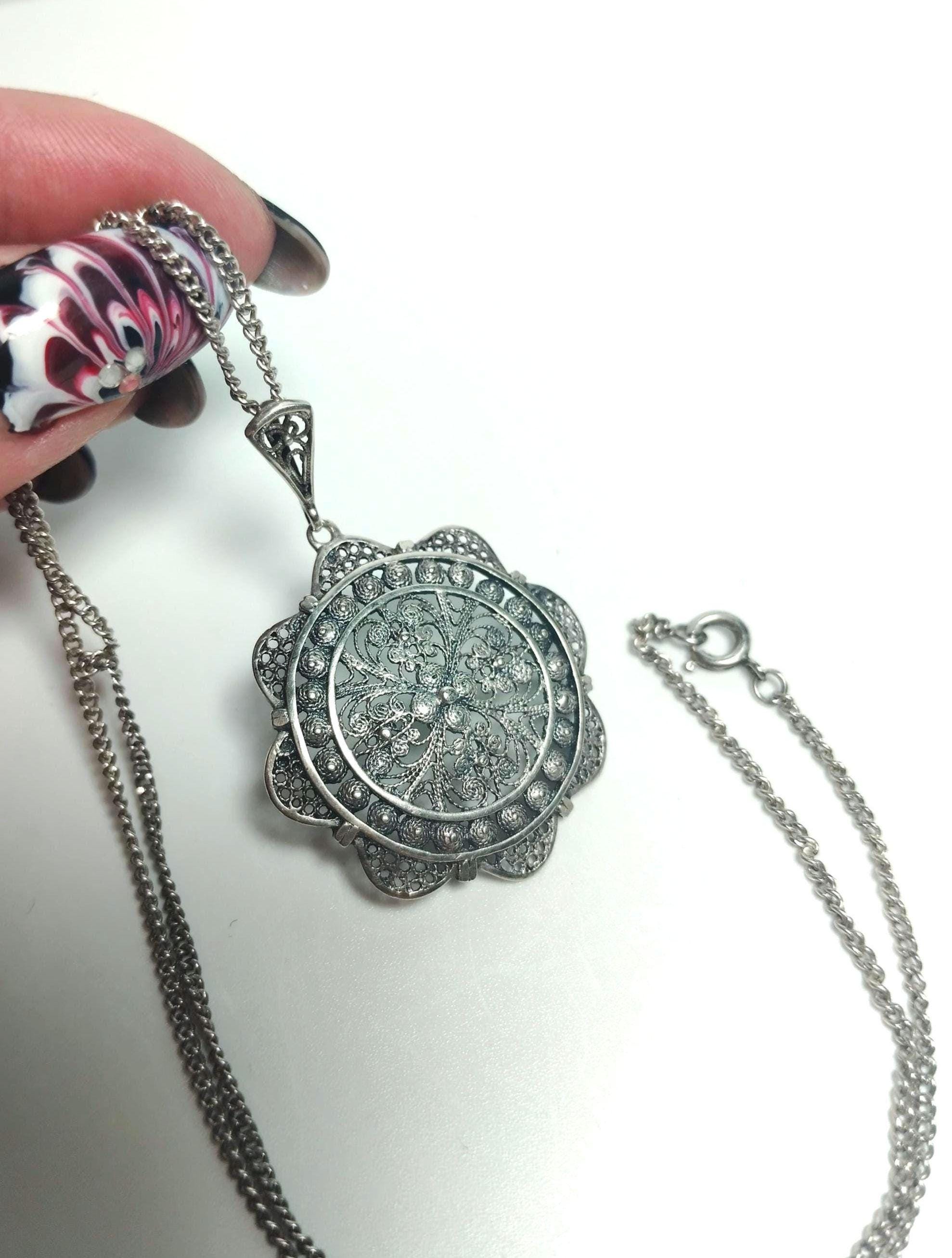 アクセサリー vintage Germany silver835 necklace Antique 835 Necklace - Etsy - Page 4