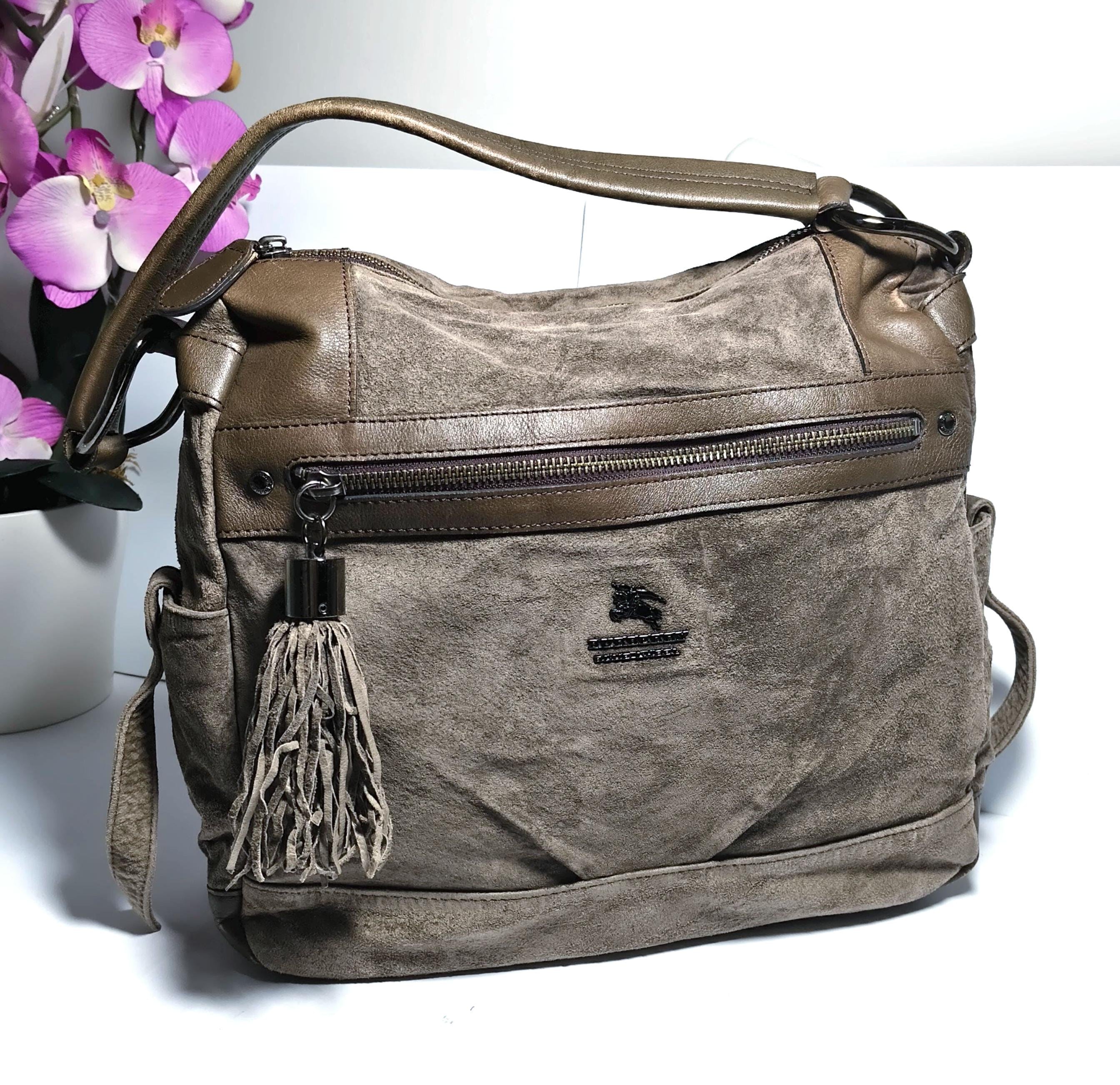 Burberry Suede Bag - Etsy